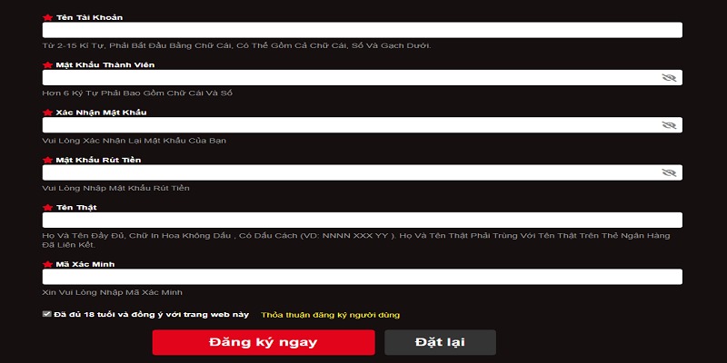 Cung cấp chính xác và đầy đủ thông tin mà st666 yêu cầu Cung cấp chính xác và đầy đủ thông tin mà st666 yêu cầu