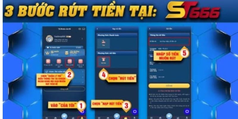 Rút tiền St666 - Giao dịch an toàn trong vòng 1 phút 1 Rút tiền St666 thông qua tài khoản ngân hàng